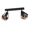 Eglo CARLTON Ceiling Light copper, black, 2-light sources