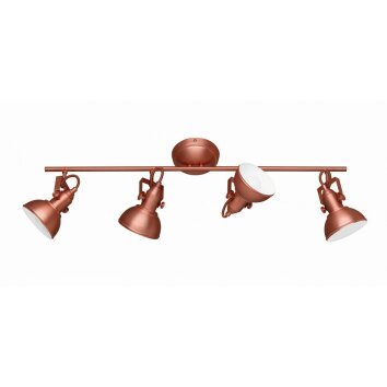 Reality GINA ceiling spotlight copper, 4-light sources