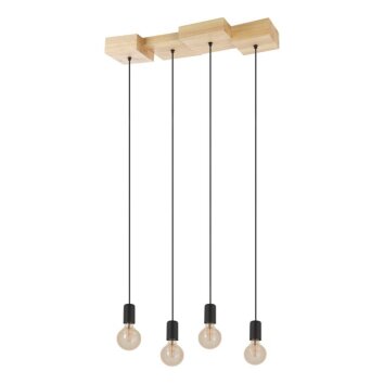 Eglo-Leuchten CASIBARE Ceiling Light light brown, black, 4-light sources