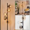 Koyoto globe light, floor lamp 31 cm Amber, clear, Smoke-coloured, 5-light sources