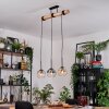 Koyoto hanging light, globe light, pendant light Ecru, black, 3-light sources