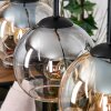 Koyoto hanging light, globe light, pendant light Ecru, black, 3-light sources