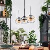 Koyoto hanging light, globe light, pendant light Ecru, black, 3-light sources