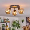 Gastor ceiling light, globe light 25 cm Amber, 3-light sources