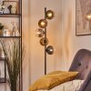 Koyoto globe light, floor lamp 31 cm blue, gold, green, clear, coppery, Smoke-coloured, 5-light sources