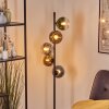 Koyoto globe light, floor lamp 31 cm blue, gold, green, clear, coppery, Smoke-coloured, 5-light sources