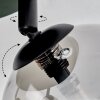 Chehalis ceiling light, globe light Smoke-coloured, 3-light sources