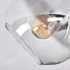 Koyoto ceiling light, globe light Amber, clear, Smoke-coloured, 3-light sources