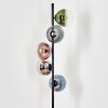 Gastor globe light, floor lamp 33 cm blue, chrome, green, clear, coppery, Smoke-coloured, 5-light sources