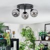 Chehalis ceiling light, globe light Smoke-coloured, 3-light sources