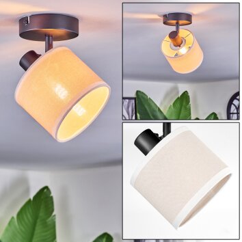 Bassagoda ceiling light, ceiling spotlight black, 1-light source