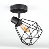 Yaak ceiling light, ceiling spotlight black, 1-light source