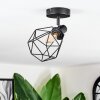 Yaak ceiling light, ceiling spotlight black, 1-light source