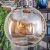 Koyoto hanging light, globe light, pendant light Amber, clear, Smoke-coloured, 5-light sources