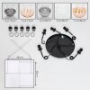 Koyoto hanging light, globe light, pendant light Amber, clear, Smoke-coloured, 5-light sources