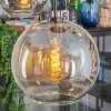 Koyoto hanging light, globe light, pendant light Amber, clear, Smoke-coloured, 5-light sources