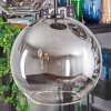 Koyoto hanging light, globe light, pendant light clear, Smoke-coloured, 5-light sources