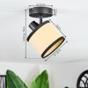 Chellas ceiling light, ceiling spotlight black, 1-light source