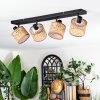 Barcos ceiling light, ceiling spotlight black, 4-light sources