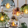 Gastor ceiling light, globe light gold, black, 5-light sources