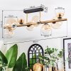 Chehalis ceiling light, globe light gold, black, 8-light sources