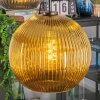 Koyoto hanging light, globe light, pendant light blue, gold, green, 5-light sources