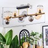 Chehalis ceiling light, globe light gold, black, 8-light sources