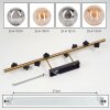 Chehalis ceiling light, globe light gold, black, 8-light sources