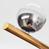 Chehalis ceiling light, globe light gold, black, 8-light sources
