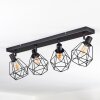 Yaak ceiling light, ceiling spotlight black, 4-light sources