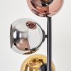 Koyoto globe light, floor lamp 32 cm blue, chrome, gold, green, coppery, Smoke-coloured, 5-light sources