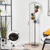 Koyoto globe light, floor lamp 32 cm blue, chrome, gold, green, coppery, Smoke-coloured, 5-light sources