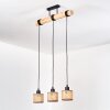 Barcos hanging light, pendant light Ecru, black, 3-light sources