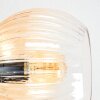 Koyoto ceiling light, globe light 59 cm Amber, clear, Smoke-coloured, 6-light sources