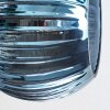 Koyoto ceiling light, globe light 59 cm blue, gold, green, 6-light sources