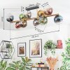 Koyoto ceiling light, globe light gold, black, 10-light sources