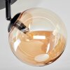Chehalis ceiling light, globe light Amber, Smoke-coloured, 4-light sources