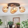 Chehalis ceiling light, globe light 30 cm Amber, 4-light sources