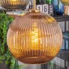 Koyoto hanging light, globe light, pendant light gold, black, 5-light sources