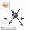 Ripoll ceiling light, globe light Amber, clear, 6-light sources