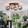 Chehalis ceiling light, globe light Smoke-coloured, 4-light sources