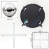 Chehalis ceiling light, globe light clear, Smoke-coloured, 4-light sources