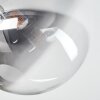 Chehalis ceiling light, globe light clear, Smoke-coloured, 4-light sources