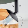 Chehalis ceiling light, globe light Amber, clear, 4-light sources