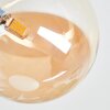 Chehalis ceiling light, globe light Amber, 4-light sources