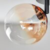 Chehalis ceiling light, globe light Amber, clear, Smoke-coloured, 4-light sources
