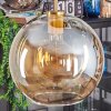 Koyoto hanging light, globe light, pendant light gold, black, 5-light sources