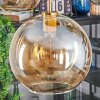 Koyoto hanging light, globe light, pendant light gold, black, 5-light sources