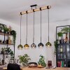 Koyoto hanging light, globe light, pendant light Ecru, black, 5-light sources