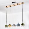 Koyoto hanging light, globe light, pendant light Ecru, black, 5-light sources